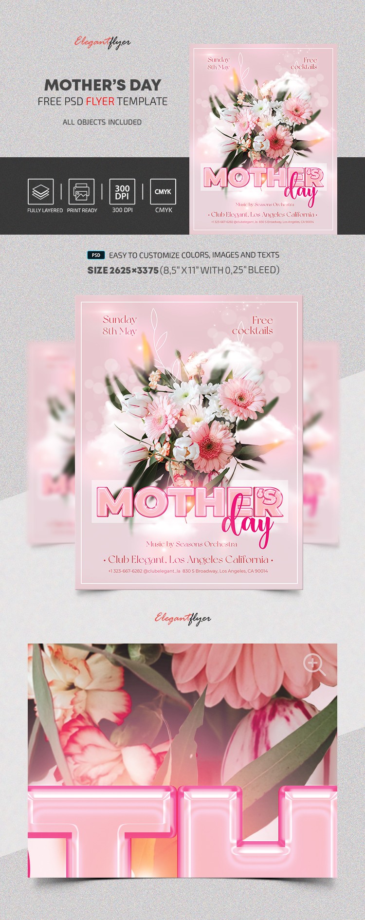 Mother's Day with Flowers V3 by ElegantFlyer