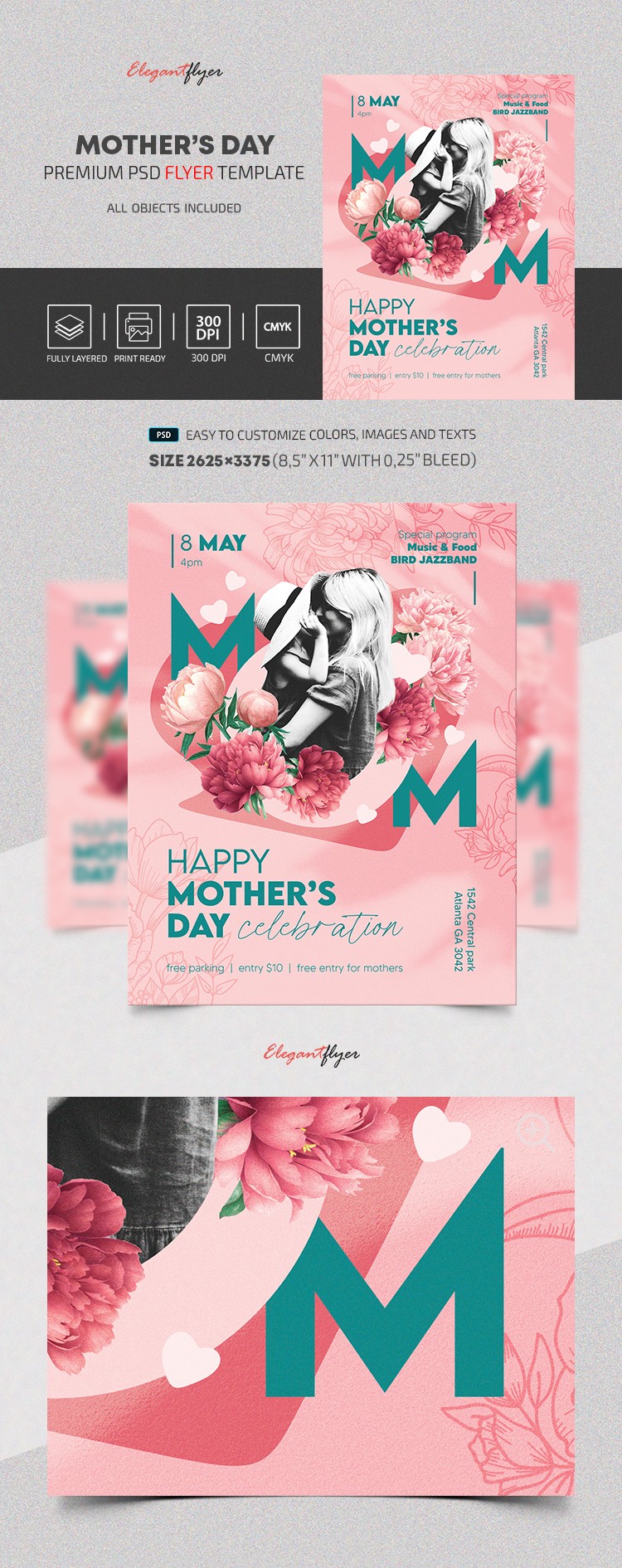 Plakat na Dzień Matki. by ElegantFlyer