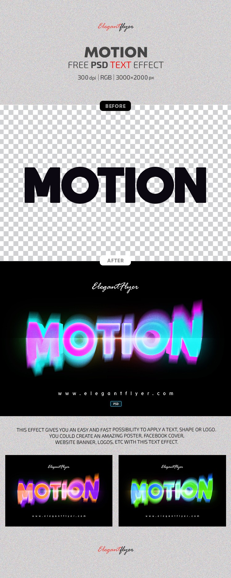 Motion Text Effect by ElegantFlyer