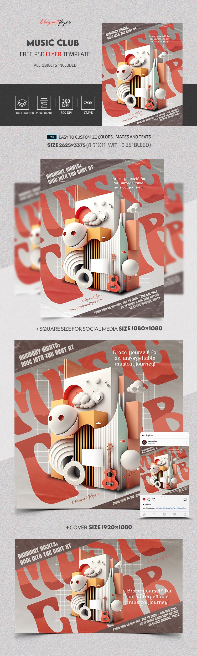 Clube de Música by ElegantFlyer