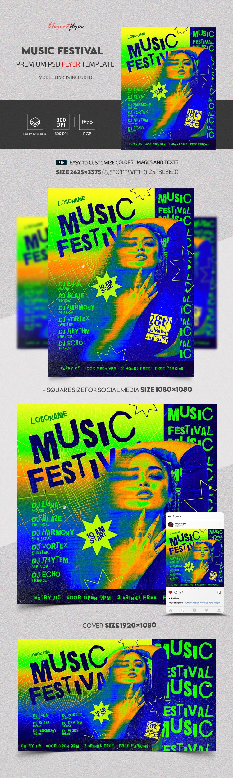 Festival de Música by ElegantFlyer