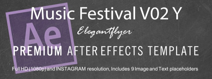 Festival de música con efectos posteriores by ElegantFlyer