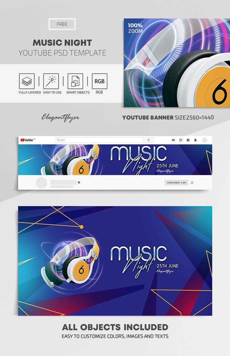 Musica Notte Youtube by ElegantFlyer