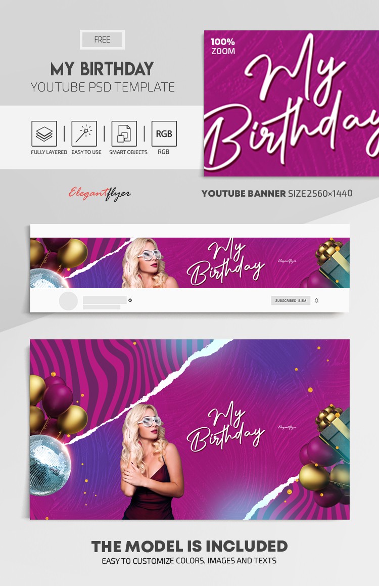 My Birthday Party Youtube by ElegantFlyer
