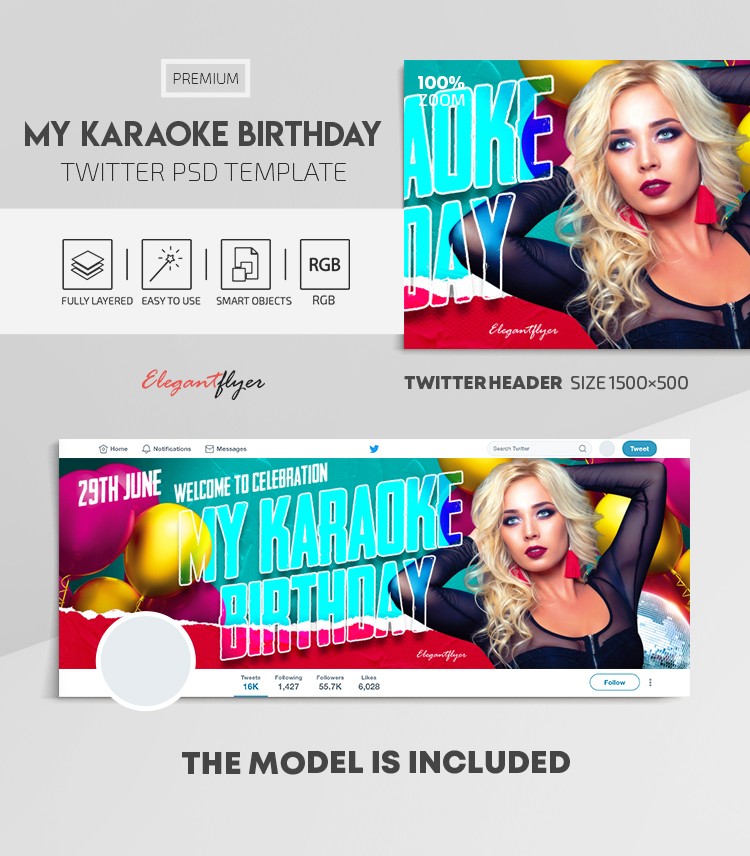 Moje urodziny Karaoke. by ElegantFlyer