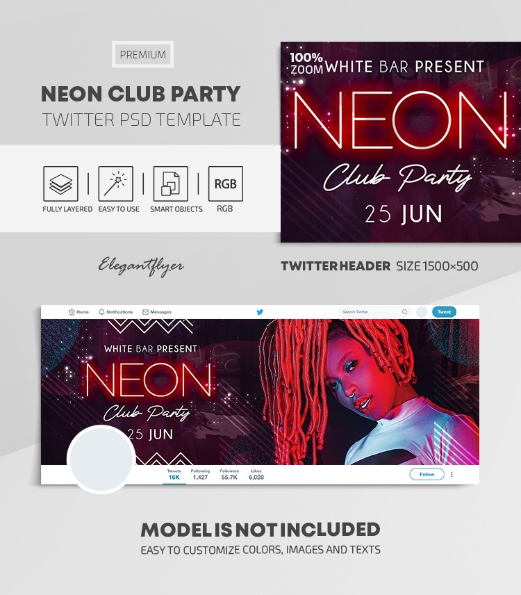 Neon Klubowa Impreza by ElegantFlyer