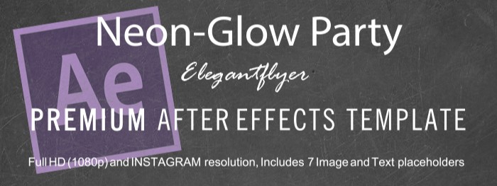 Neon Party After Effects by ElegantFlyer