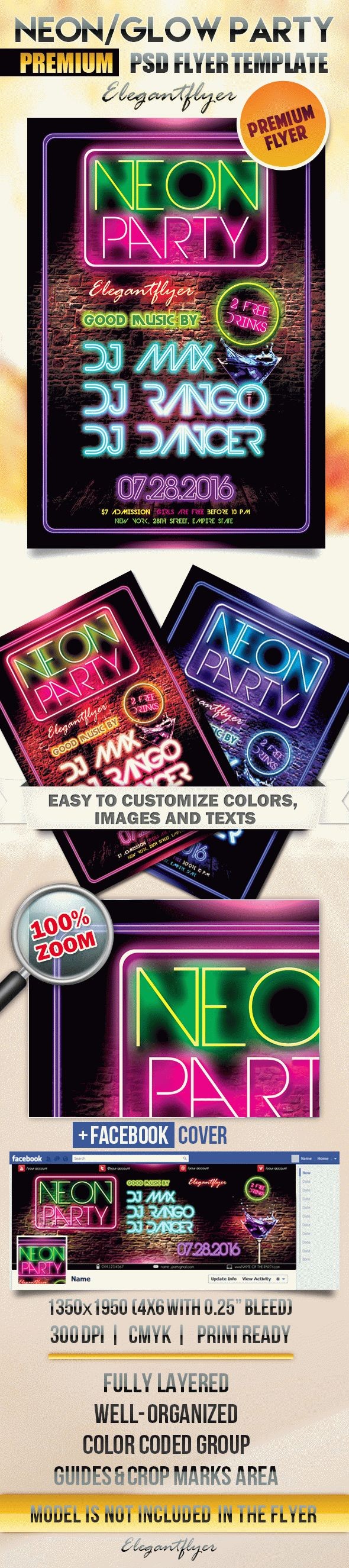 Festa Neon Glow by ElegantFlyer