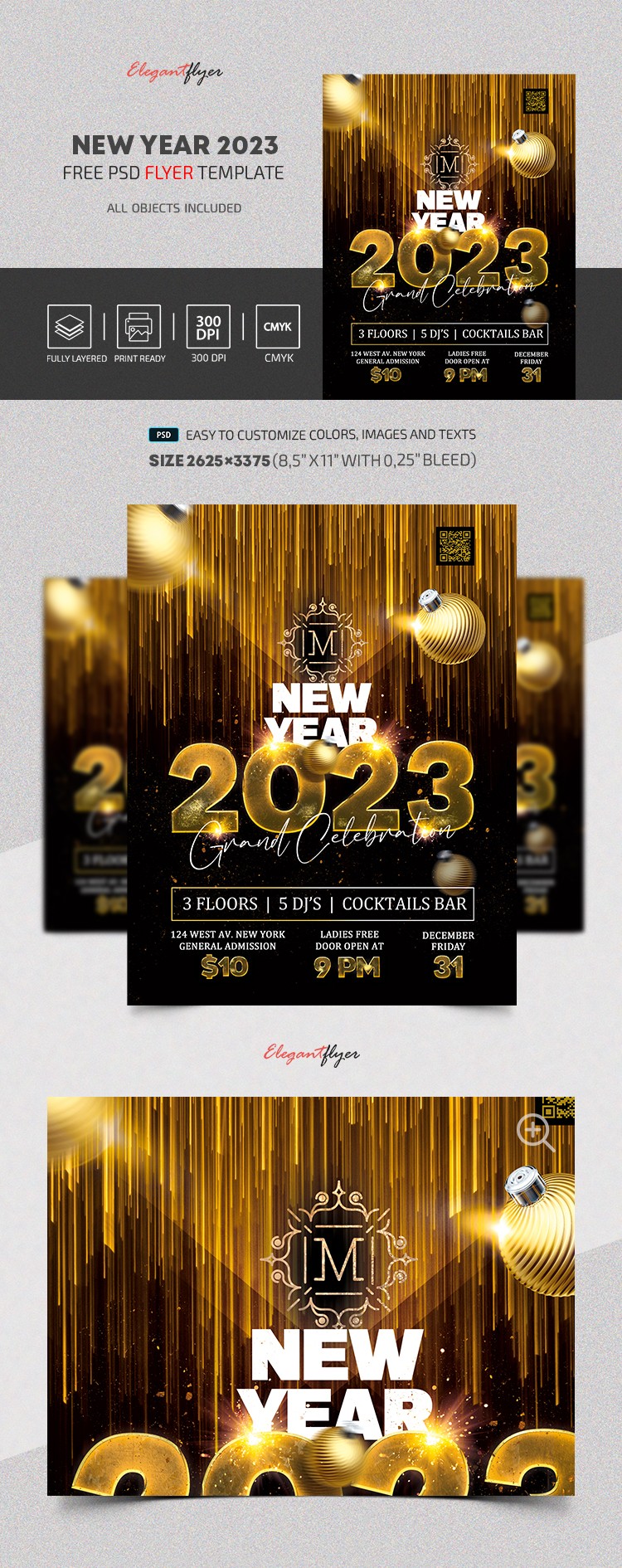 New Year 2023 Flyer by ElegantFlyer