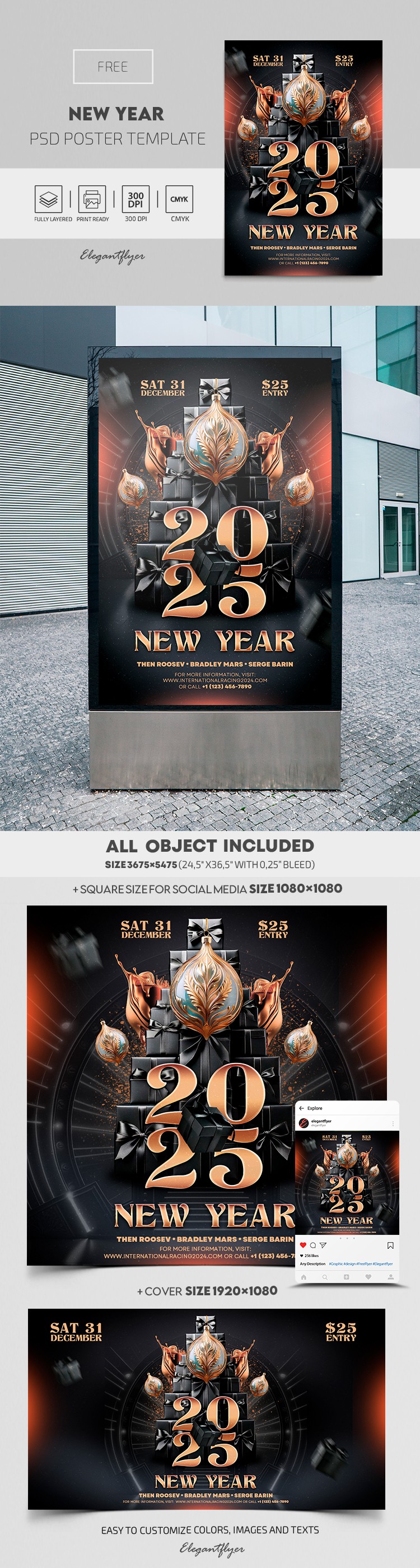 新年2025 by ElegantFlyer