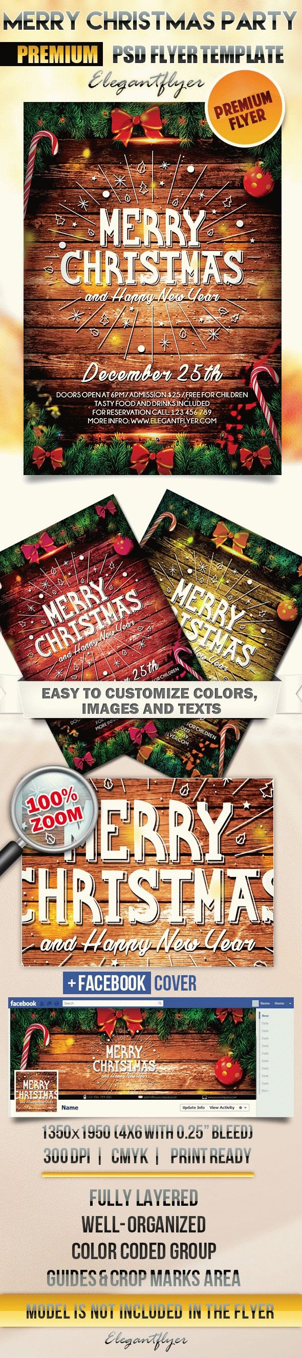 Frohe Weihnachten und frohes Neues Jahr Party by ElegantFlyer