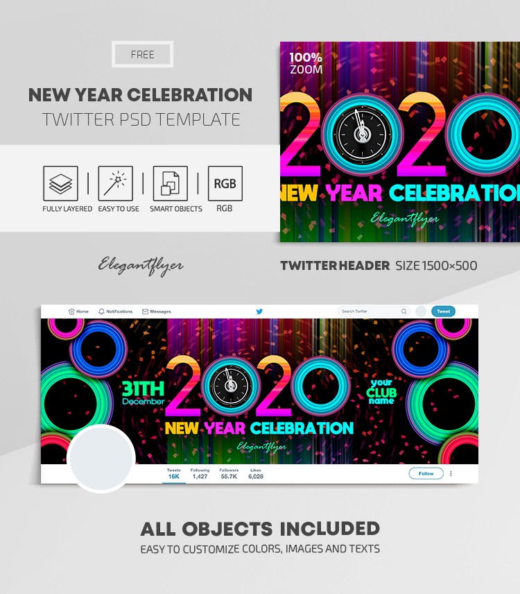 Celebración de Año Nuevo by ElegantFlyer