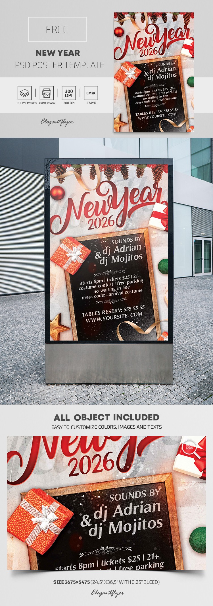 New Year Poster by ElegantFlyer New Year Poster by ElegantFlyer