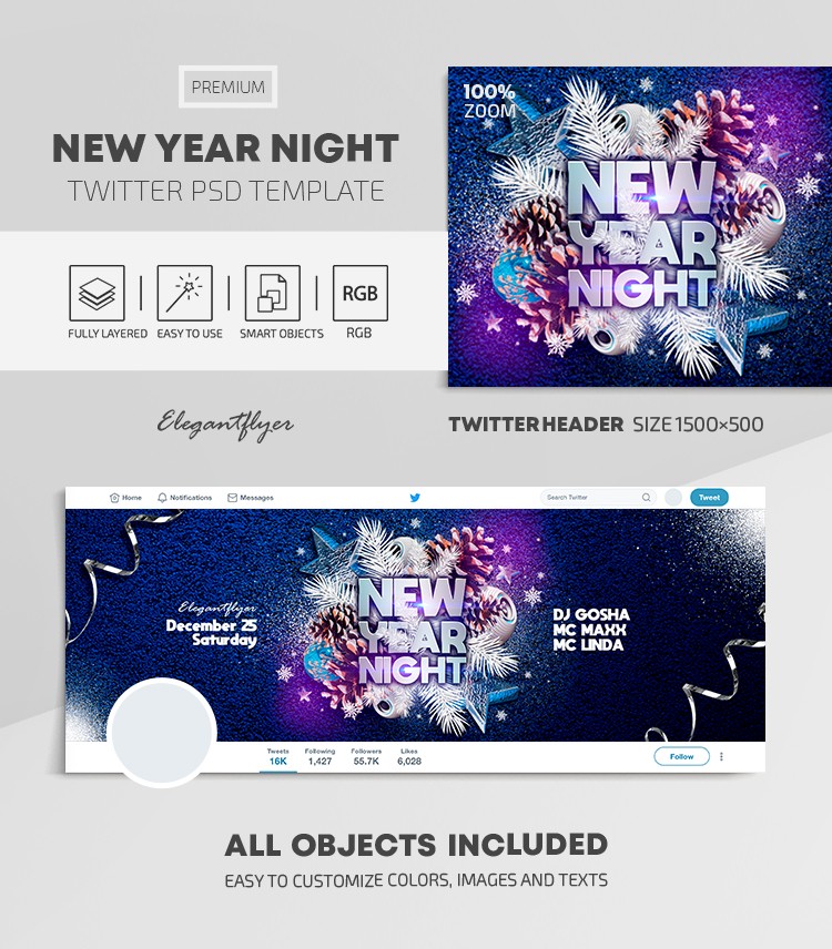 Nowy Rok Noc by ElegantFlyer