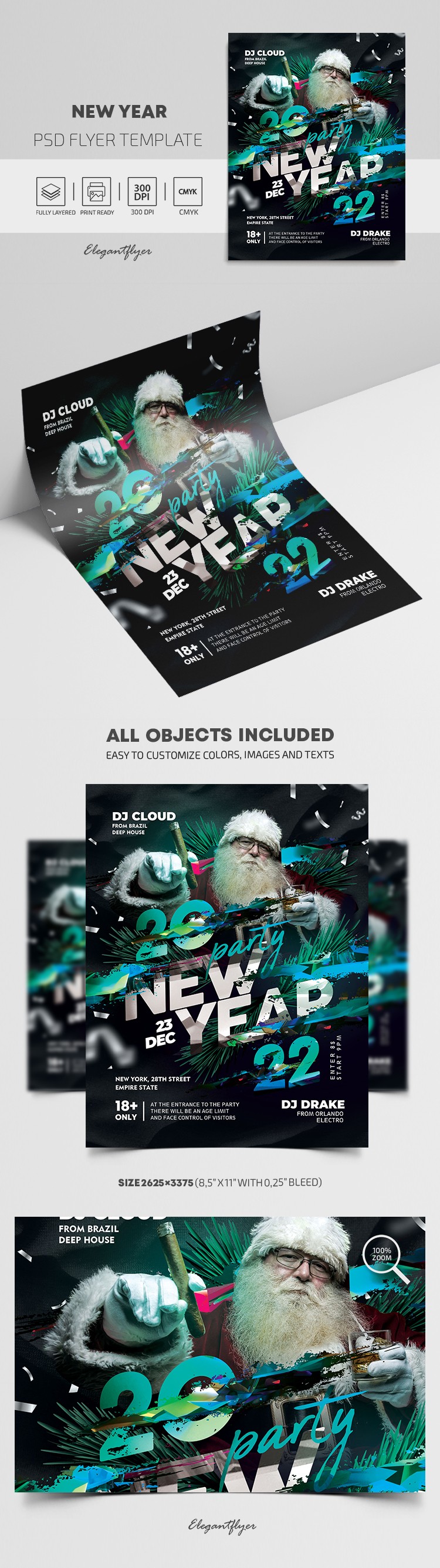 Nouvelle année Flyer by ElegantFlyer