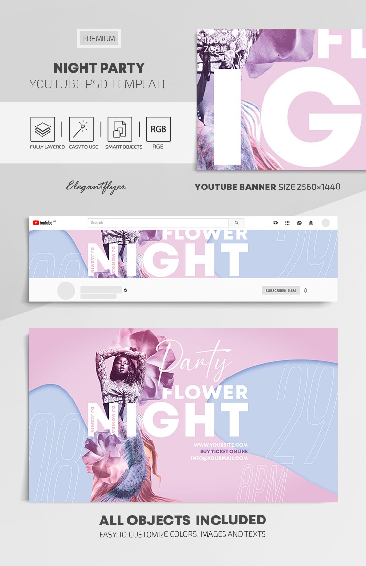 Noche de Fiesta en Youtube by ElegantFlyer