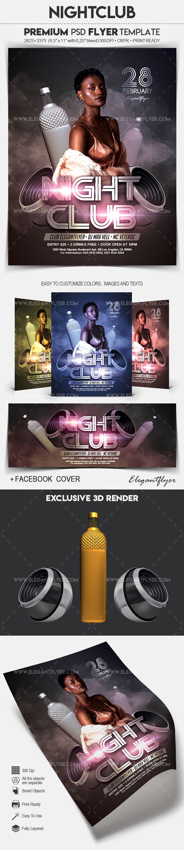 Nightclub -> Discoteca by ElegantFlyer