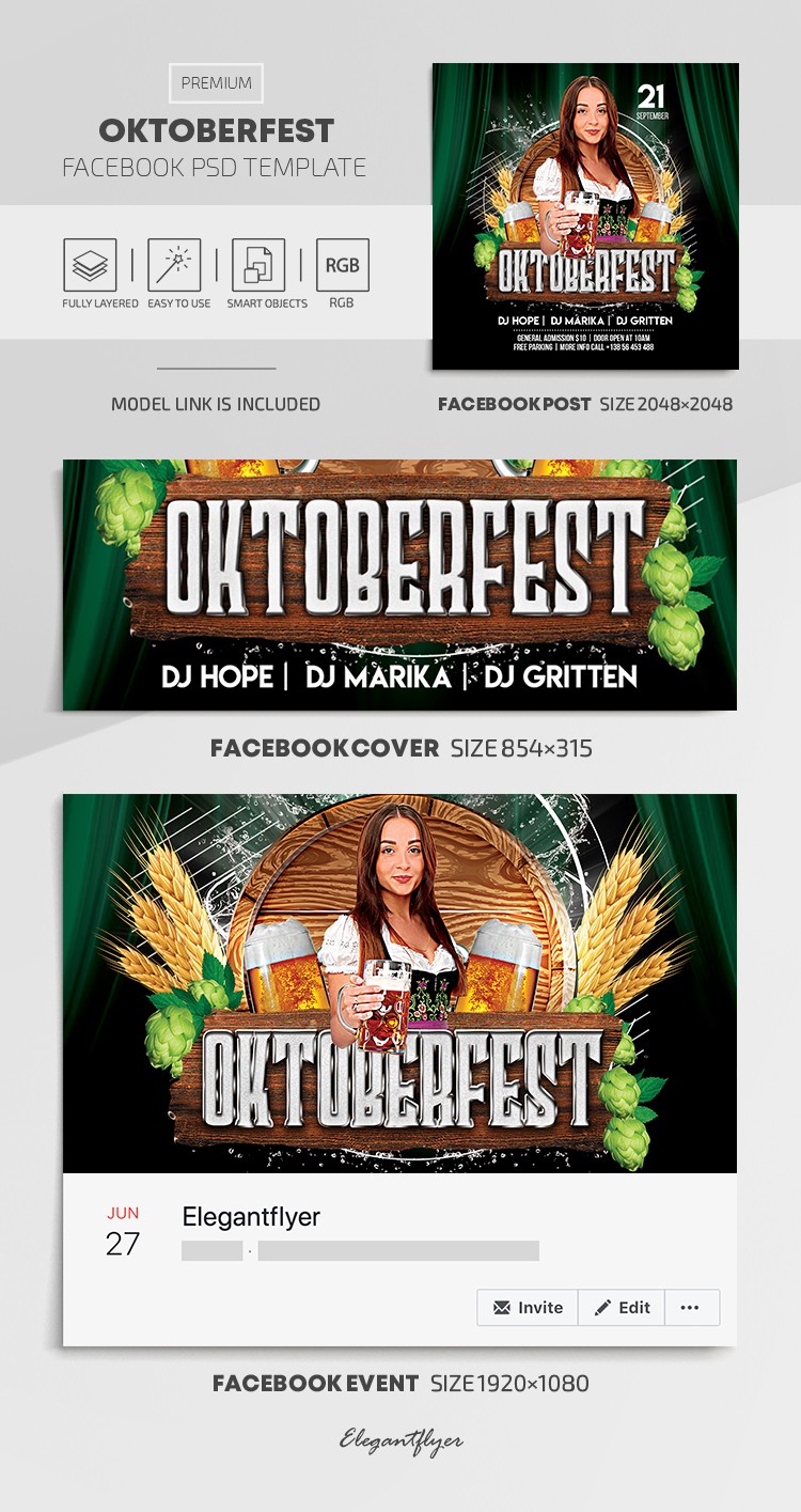 Oktoberfest Facebook → Oktoberfest en Facebook by ElegantFlyer