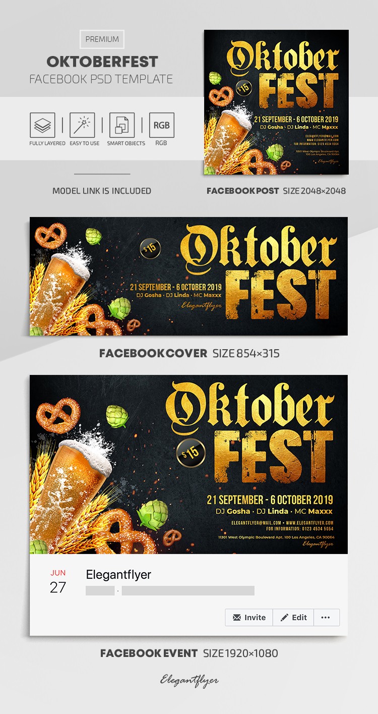 Oktoberfest Facebook - Oktoberfest su Facebook by ElegantFlyer