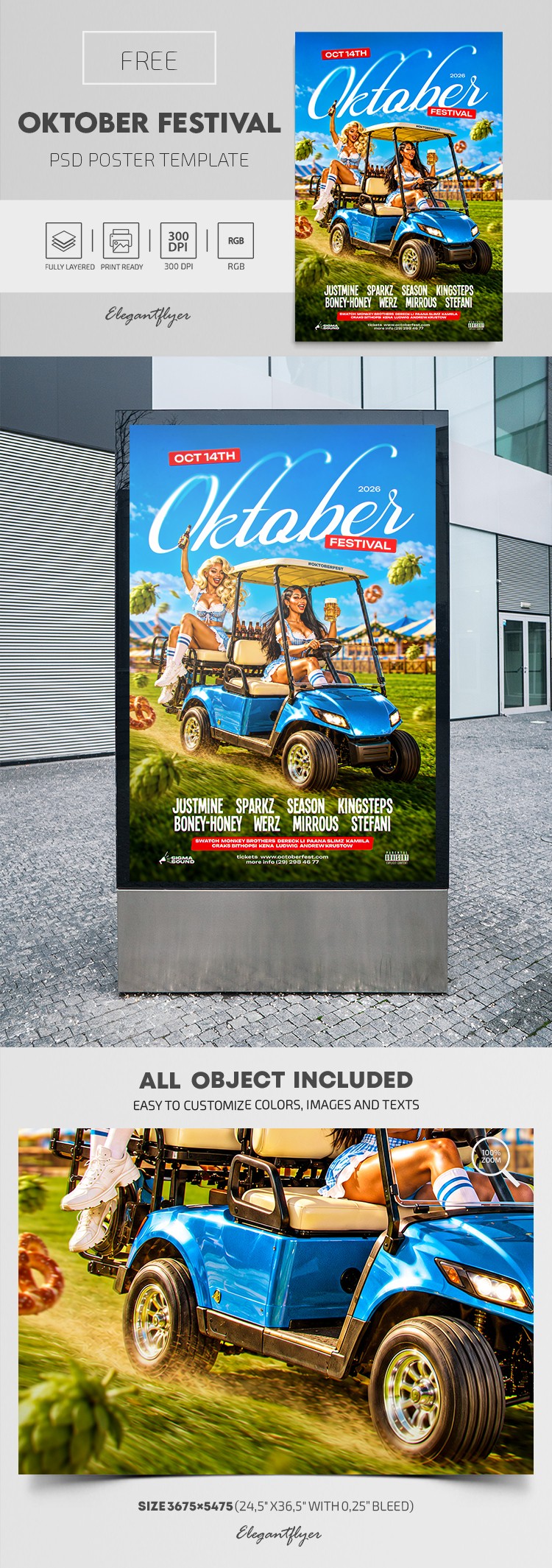 Oktoberfest Food Festival by ElegantFlyer