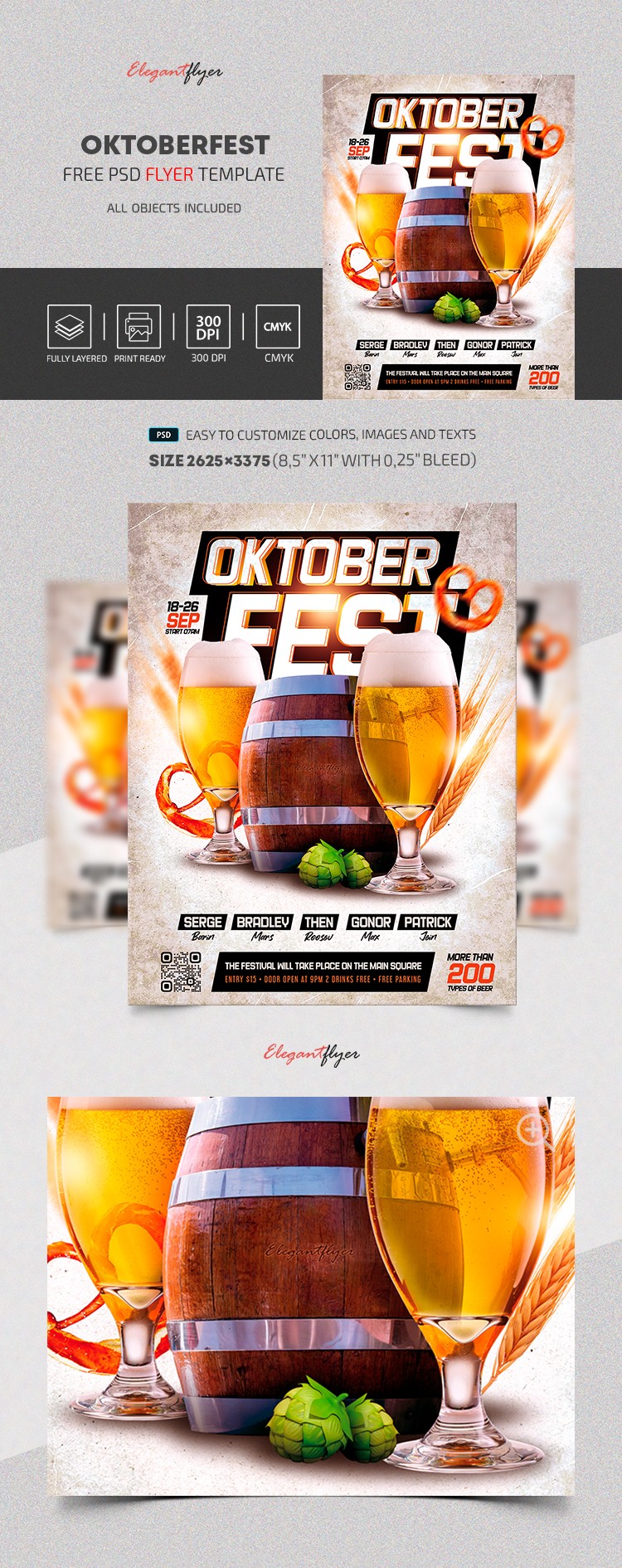 Dépliant Oktoberfest by ElegantFlyer