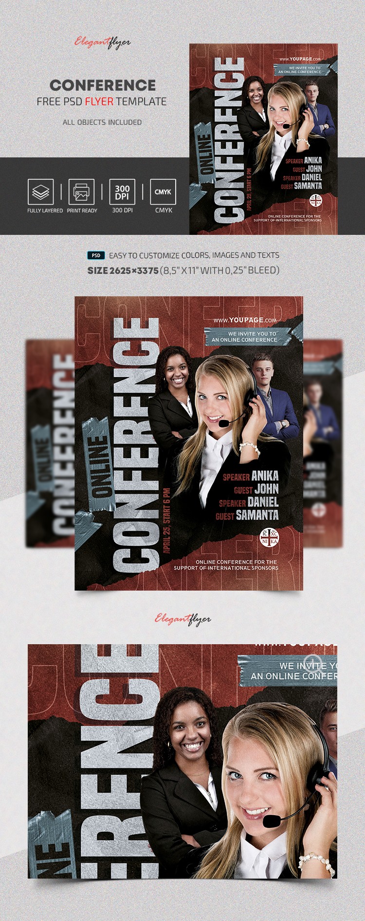 Brochure de conférence en ligne by ElegantFlyer