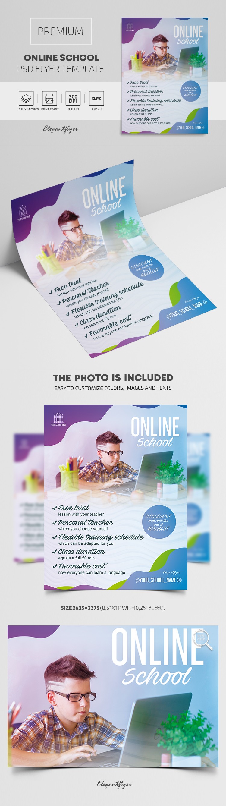 Online School Flyer by ElegantFlyer