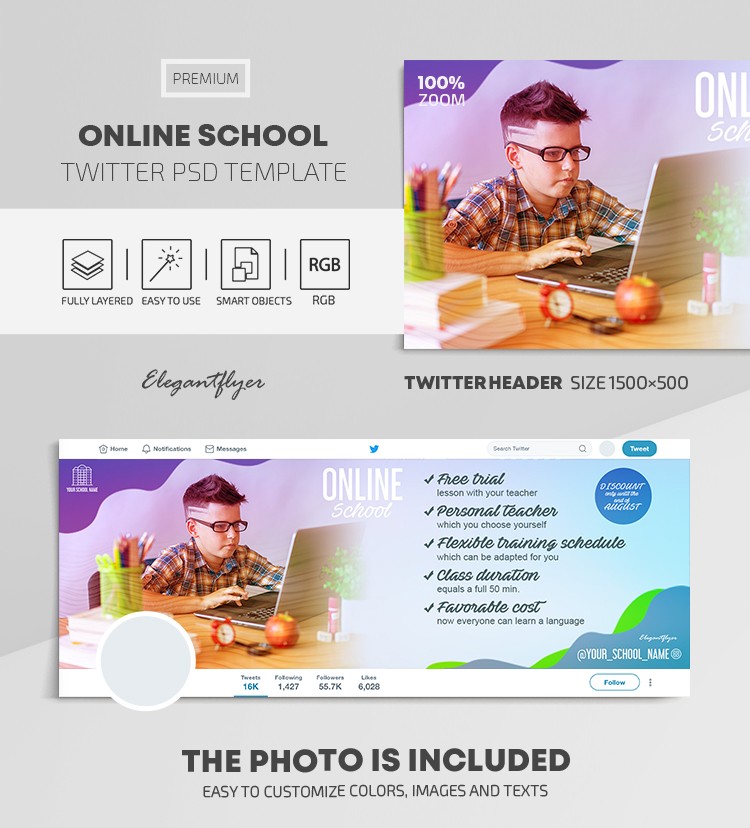 Online School by ElegantFlyer