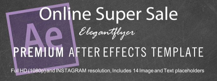 Vente Super en ligne Modèle After Effects by ElegantFlyer