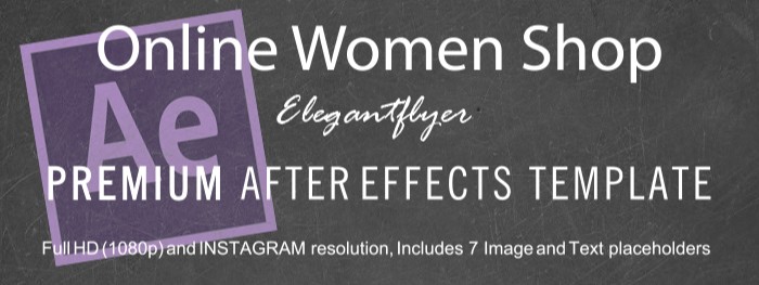 Sklep internetowy dla kobiet - Szablon After Effects. by ElegantFlyer