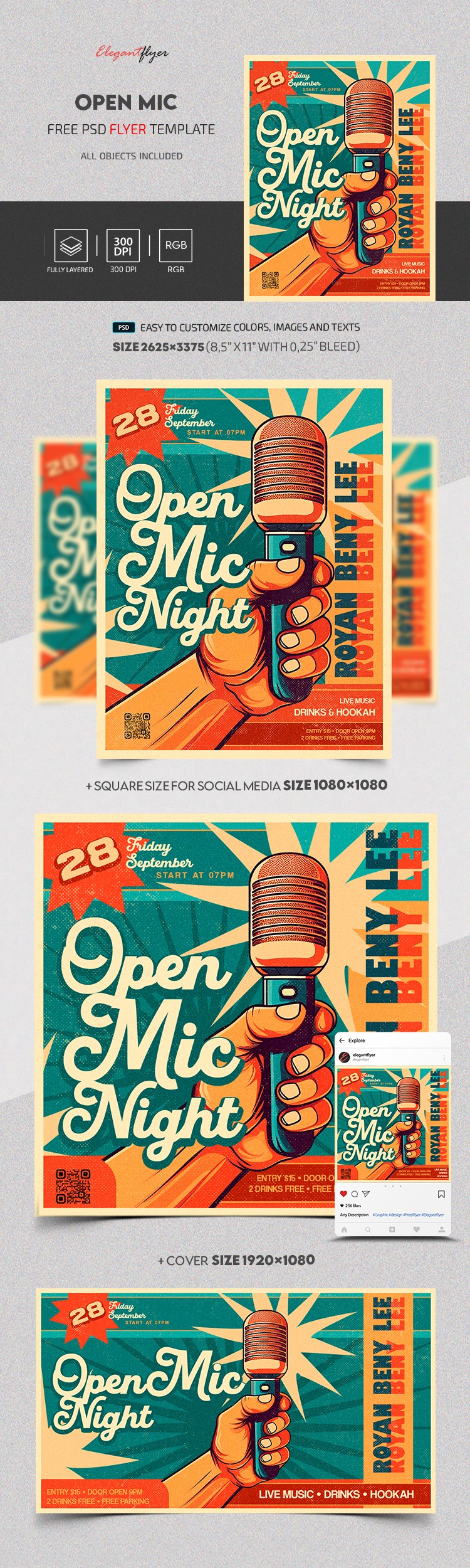 Open Mic by ElegantFlyer