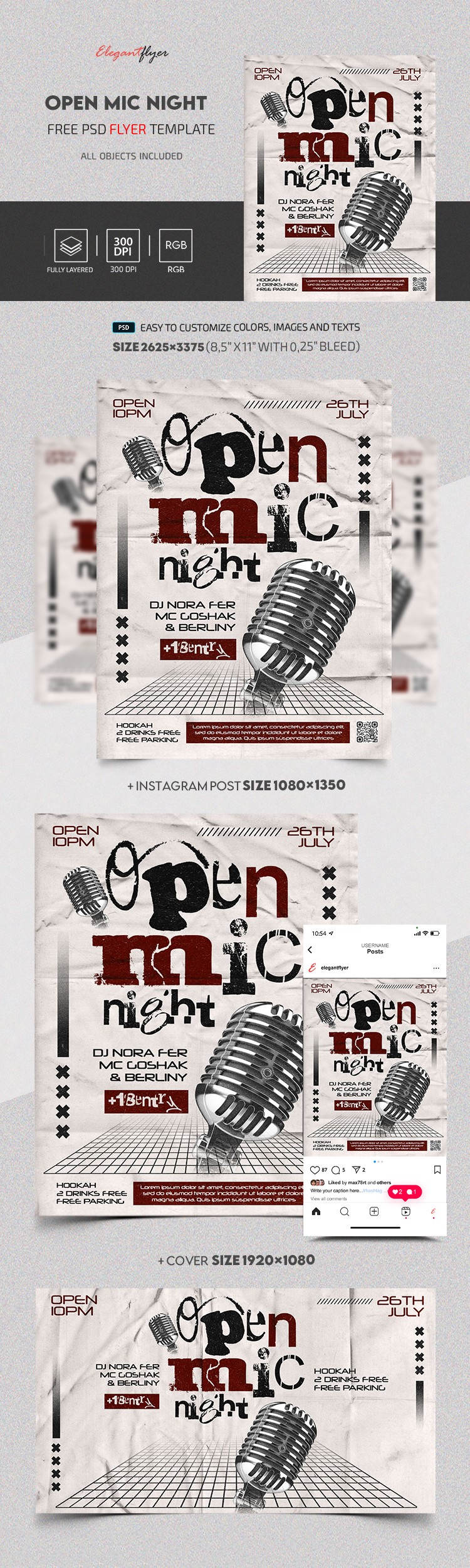 Open Mic Night by ElegantFlyer Open Mic Night by ElegantFlyer