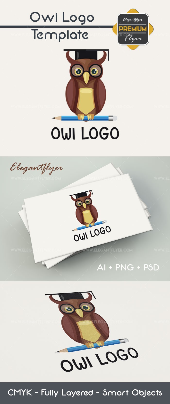 Owl Logo by ElegantFlyer