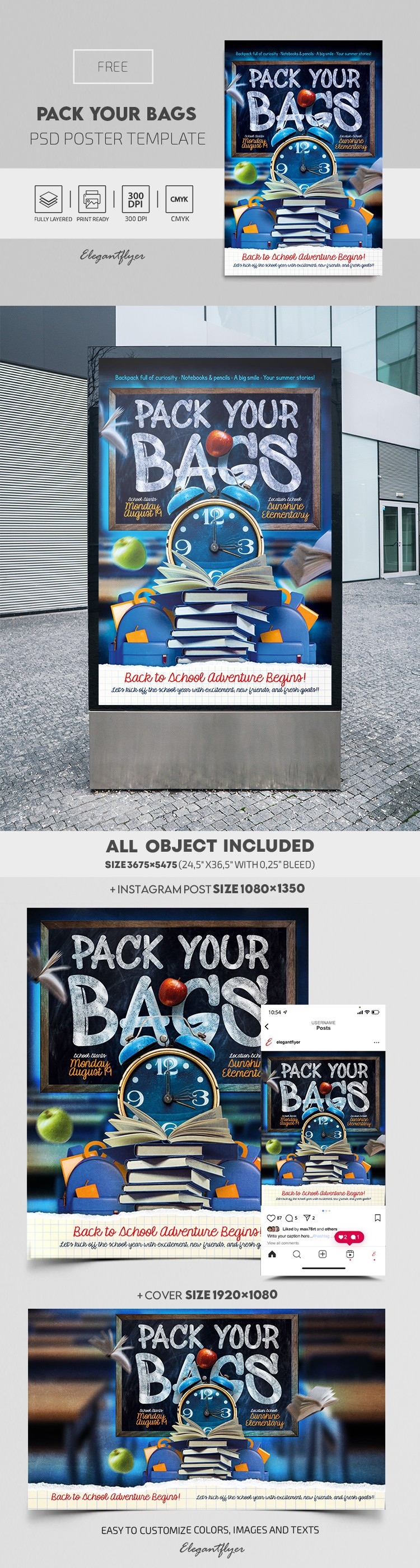 Pack Your Bags - Back to School by ElegantFlyer Pack Your Bags - Back to School by ElegantFlyer