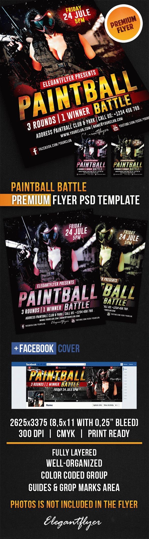 Bataille de paintball by ElegantFlyer