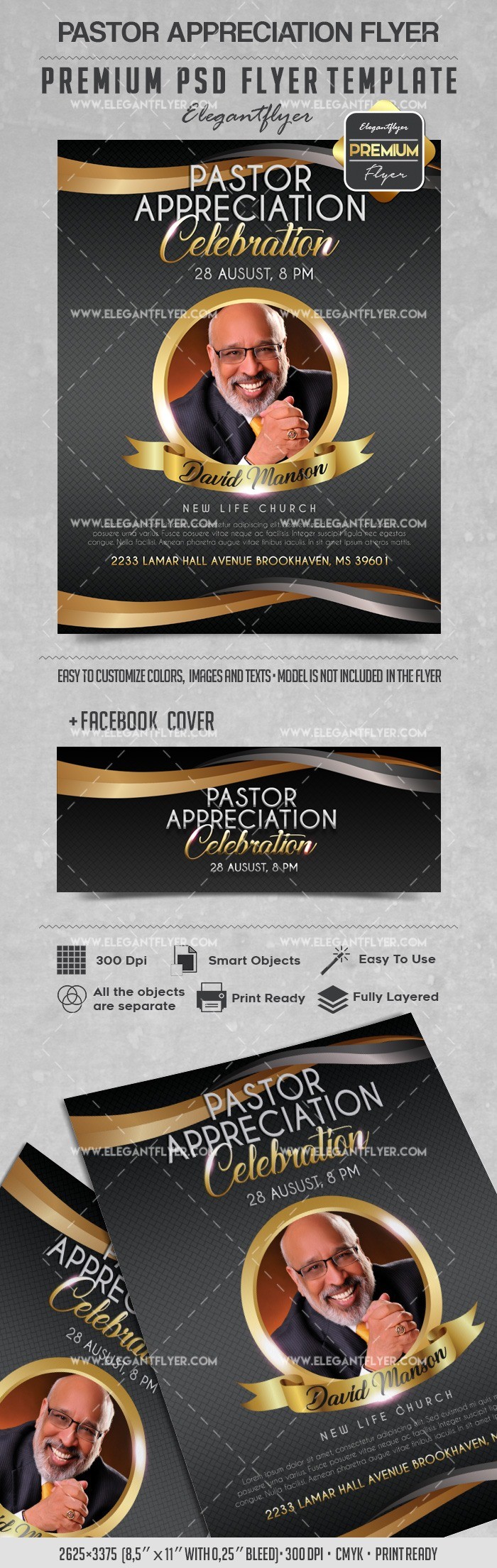 Pastor Appreciation Celebration V1 by ElegantFlyer