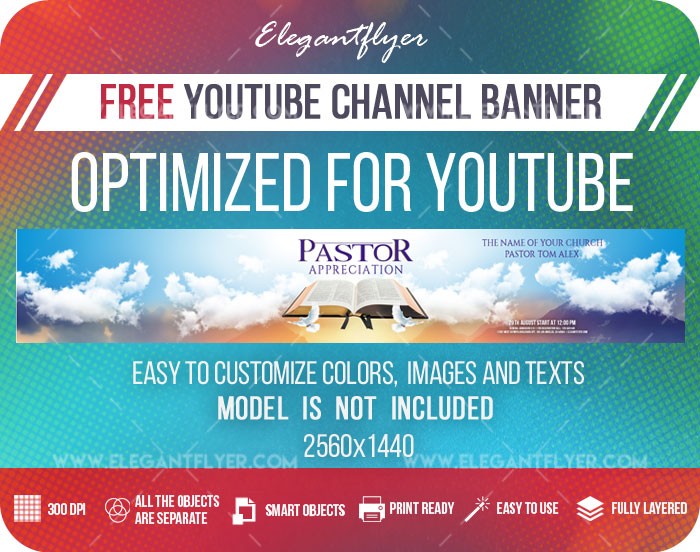 Pastor Appreciation Youtube by ElegantFlyer