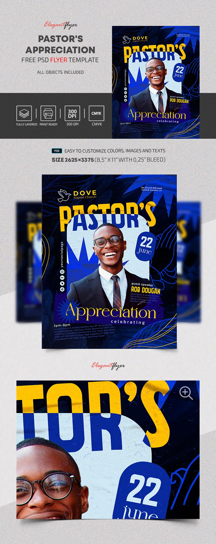 Pastor's Appreciation by ElegantFlyer