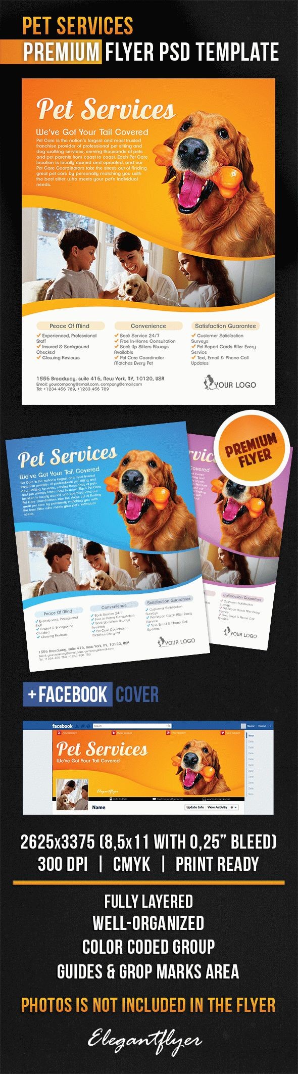 Services pour animaux by ElegantFlyer