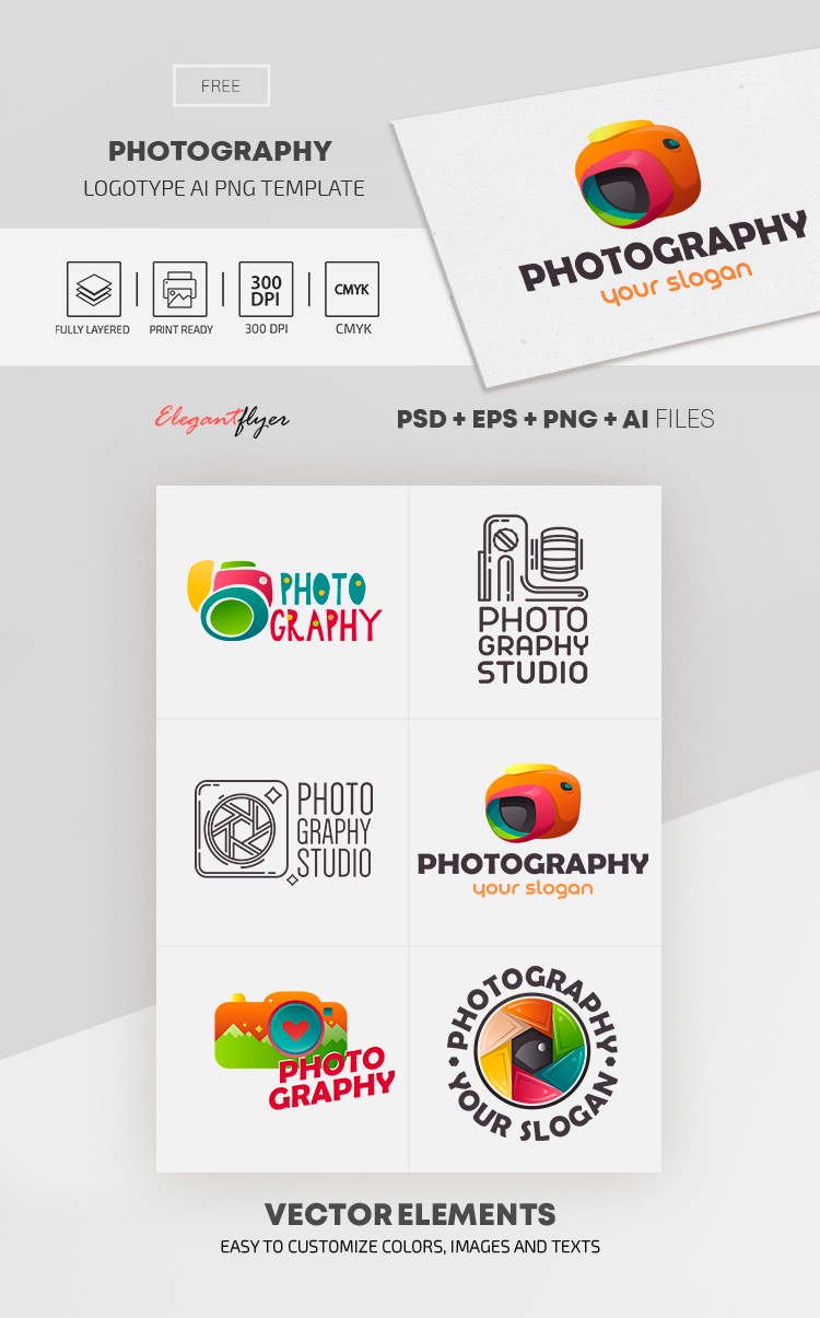 Photography Logo Psd Templates