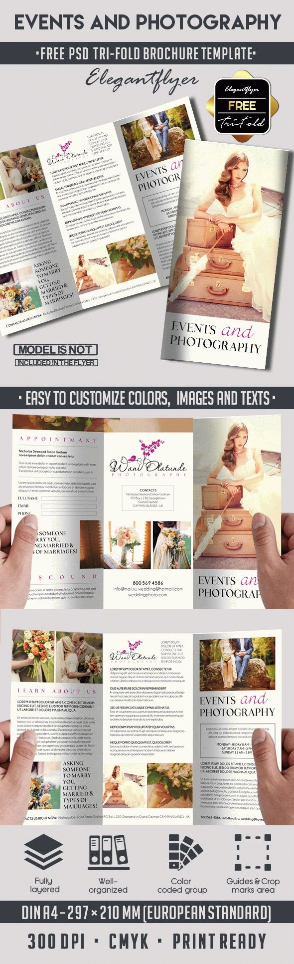 Photography Tri-Folder Brochure by ElegantFlyer