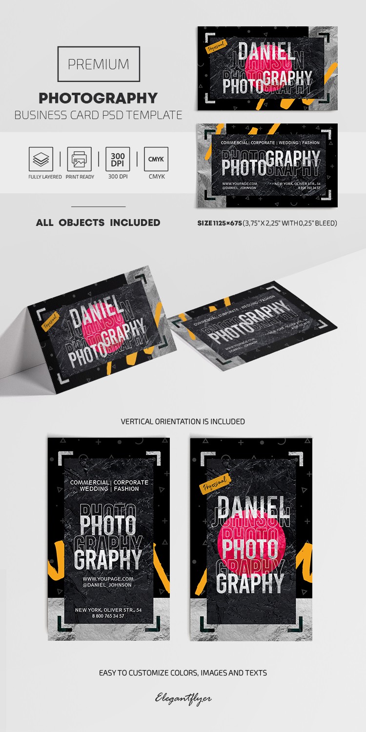 Cartão de visita de fotografia by ElegantFlyer