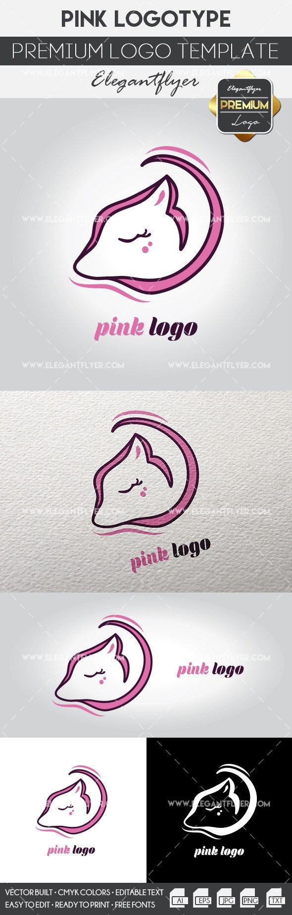 Pink Logo by ElegantFlyer