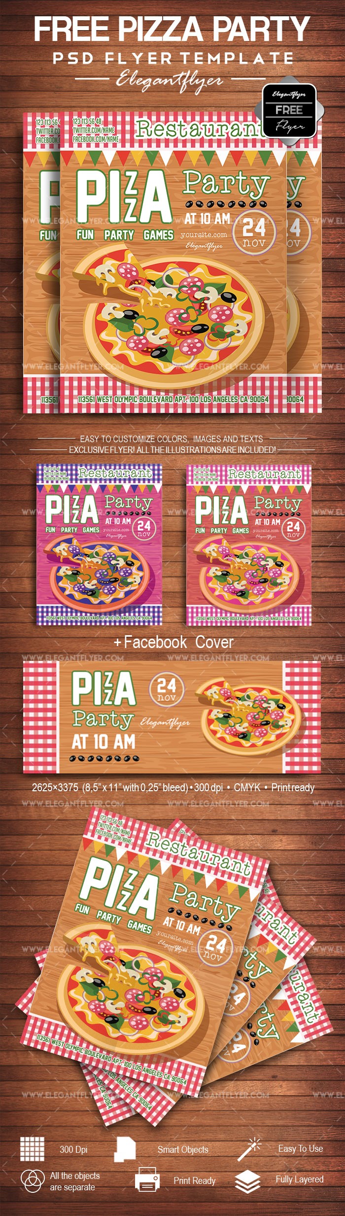 Pizza Party by ElegantFlyer