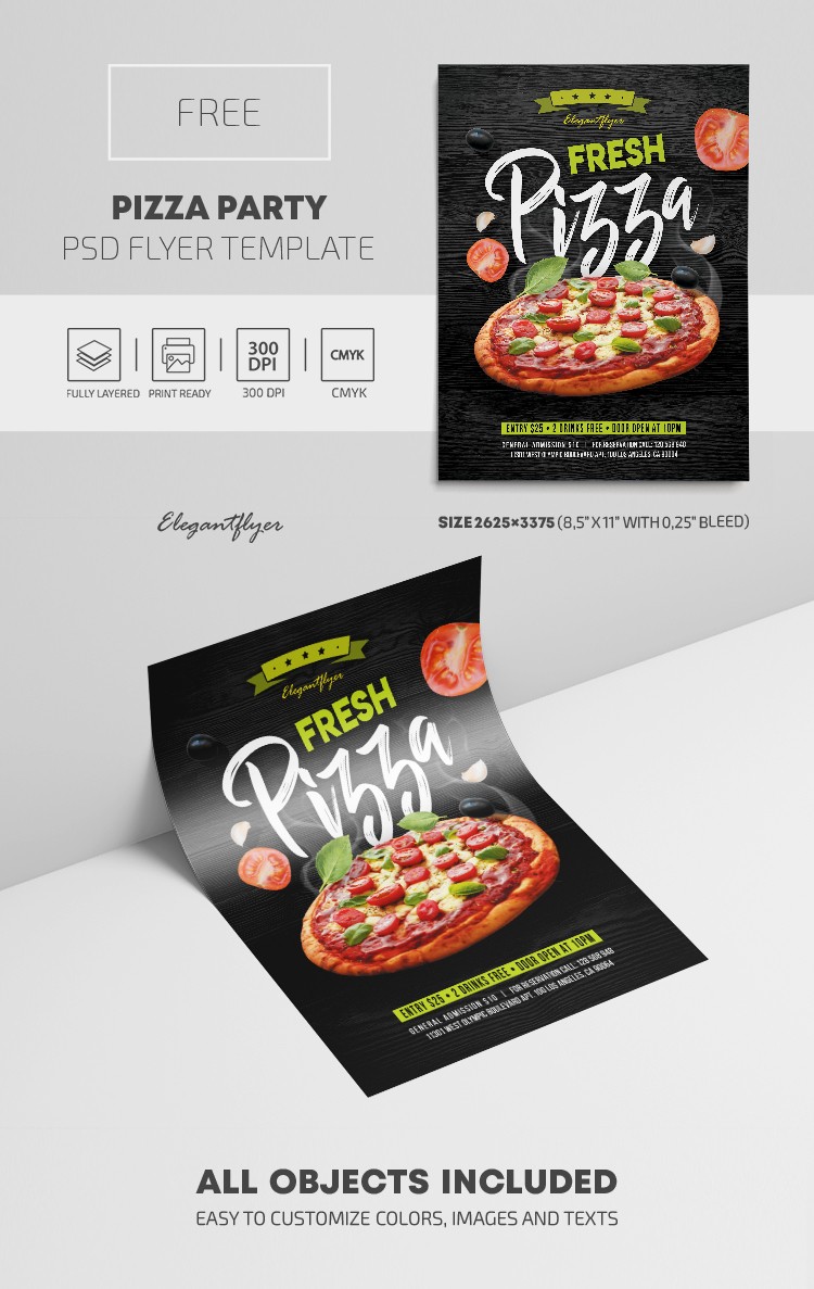 Fête de pizza by ElegantFlyer