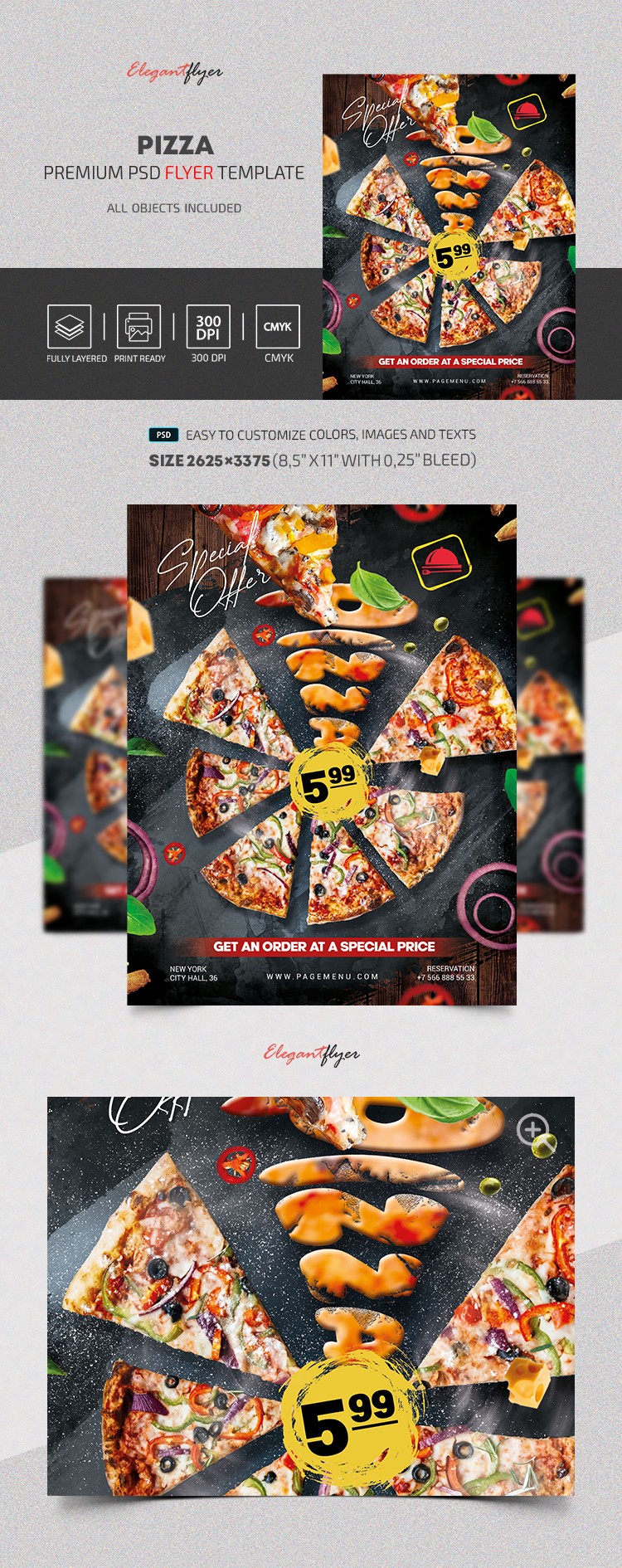 Volante de Pizza by ElegantFlyer