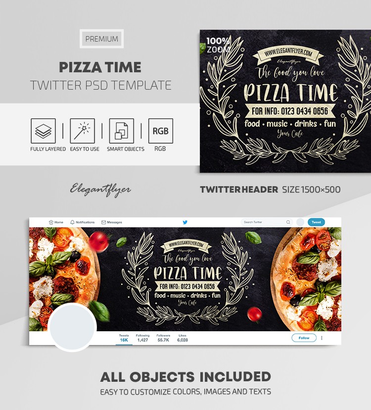 Temps de pizza by ElegantFlyer