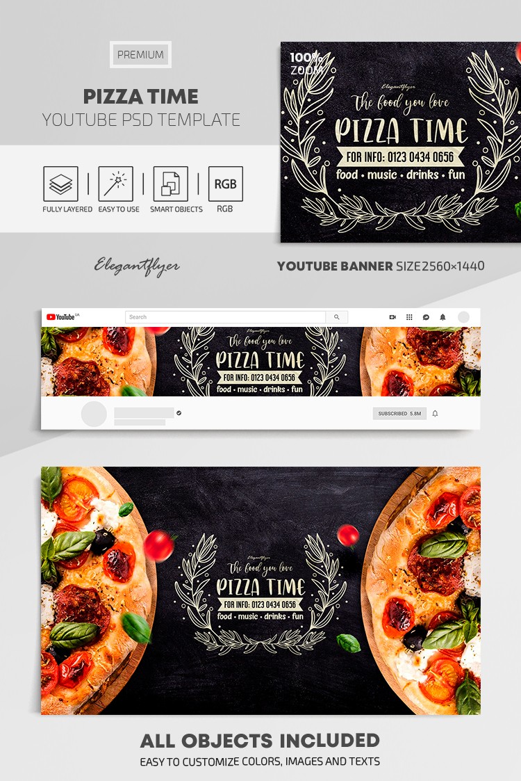 Hora de la pizza en Youtube by ElegantFlyer