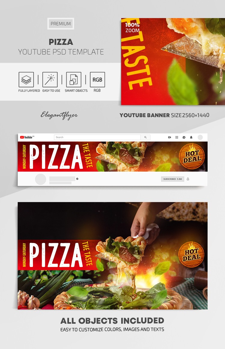 Pizza Youtube by ElegantFlyer