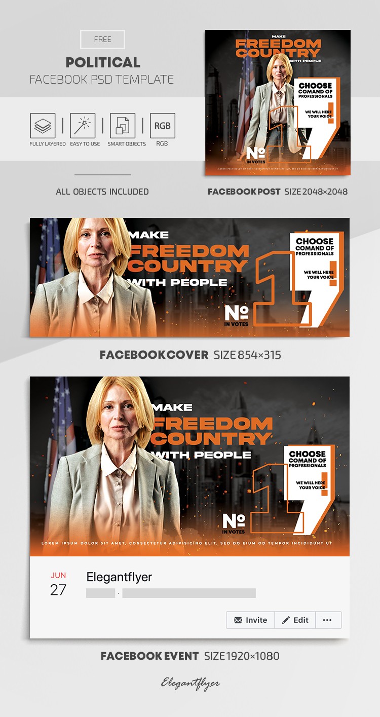 Political Facebook by ElegantFlyer